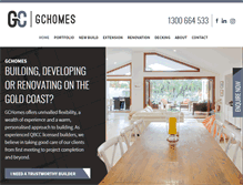 Tablet Screenshot of gchomes.com.au